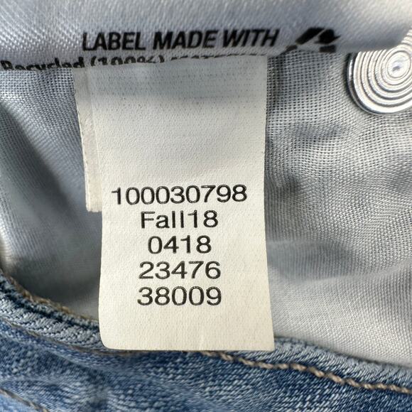 Maison Jules Skinny Ankle Jeans WMNS 8/29 Light Wash Denim Racer Stripe Stretch - Picture 6 of 7